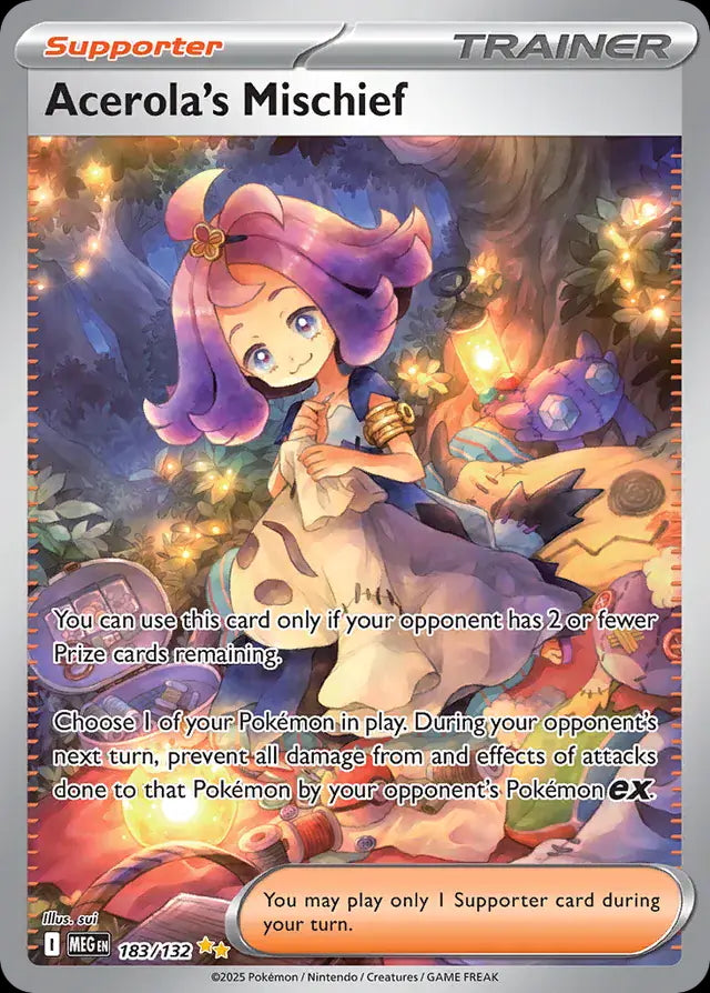 Mega Evolution Acerola's Mischief #183/132